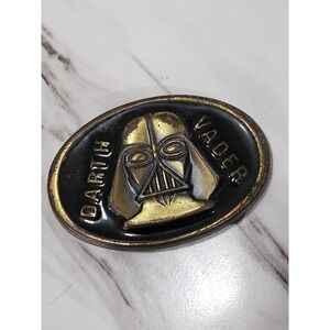 Vintage Darth Vader Lee Jeans Small Belt Buckle 1980 Star Wars Solid Brass